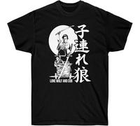 YAQINUO Men's Shogun Assassin Lone Wolf And Cub Custom t Shirts Tee Black M