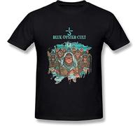 YAQINUO Men's T Shirt Blue Oyster Cult Fire of Unknown Origin Black XL