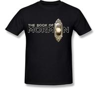 YAQINUO Men's The Book of Mormon Logo T Shirt Short Sleeve Black 3XL