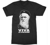 YAQINUO O Neck T Shirt Men Charles Darwin T Shirt Chemistry Biology Experiment Genius Science Black M
