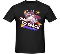 YAQINUO Pretty Derby Game Uma Musume T Shirt Vintage Oversized Cotton Crewneck Short Sleeve Tees Black M