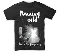 YAQINUO Running Wild Gates to Purgatory Album T Shirt Black L