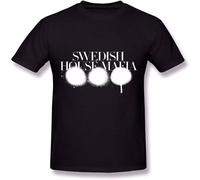 YAQINUO Swedish House Mafia Don't You Worry Child Print Tee Printed Men's Cotton T Shirt Streetwear Funny Tops Black XL