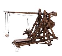 YAQUMW Il MINI Contrappeso Trabucco Europa Medievale Assedio Carro Catapulta Armi Puzzle 3D in Legno Fai da Te Kit Modello per Adulti Progetti STEM Giocattoli Regalo per Ragazzi/Ragazze