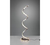 YARA PIANTANA LED ACCIAIO SATINATO CON REGOLAZIONE LUCE CALDA - NATURALE E DIMMERAZIONE CON INTERRUTTOE A PARETE H. 150CM