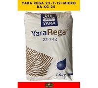 YARA REGA 22-7-12 + Micro - Concime Idrosolubile 25 kg Granuli Solubili
