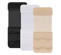 Yarbar Estensioni reggiseno 2 Ganci, Reggiseno Extender Estensore Estensione Bra Reggipetto Cinturino (3 pezzi, 2 ganci 1,9 cm (3/4 pollice))