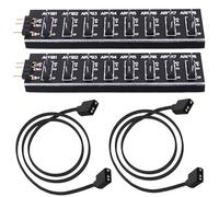 YARCHONN 5V 3PIN ARGB Hub 1 a 8 vie RGB Fans Splitter Hub Controller con 35CM cavo di estensione per espansione scheda madre ARGB Interfaccia Sync Fans Luci-2Pcs