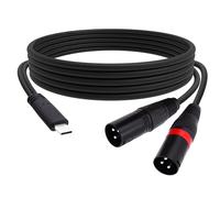 YARCHONN Cavo audio USB C a Dual XLR tipo C a 2 XLR maschio uscita stereo adattatore amplificatore convertitore cavo cavo cavo per smartphone laptop 1M / 3.3FT