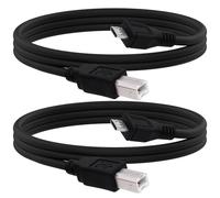 YARCHONN Cavo micro USB per stampante Micro USB 5 pin maschio a standard USB tipo B maschio OTG cavo di ricarica dati per telefono tablet stampante elettronica midi -1,5 m -2 pezzi