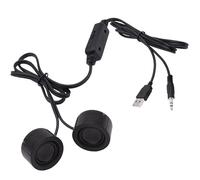 YARCHONN Mini altoparlante USB per computer desktop, computer portatile, piccolo PC, alimentato USB, 3,5 mm, TRS Stereo Jack con regolazione del volume, per telefono MP3, 1,2 m, 3,9 FT