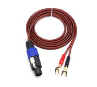 YARCHONN Y Spade Plug a Speakon Cavo, Maschio Speakon a 2Y Spade Plug Connettore Adattatore Audiophile OFC HiFi Speaker Cavo Audio per Amplificatore Subwoofer Sistema Audio -6.6FT/2M