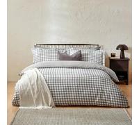 Yard Set copripiumino Barton a quadri a quadretti - Grigio - King