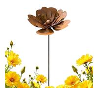 Yard Decor Stakes - Garden Stakes | Decorative Flower Shape Easy Install | Metal Yards Art Sign | Weather-Resistant Vintage | Metal Yard Art Sign for Garden Outdoor Porches Courtyard Walkway Terraces