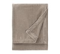 Yard Heavy Chenille Coperta - Coperta decorativa di lusso in morbido velluto per letto o divano (Greige - 150x200cm)