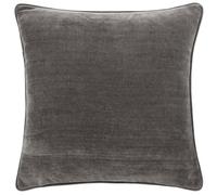Yard Heavy Chenille Cuscino Imbottito Di Piume - Morbido velluto cuscino decorativo di lusso con bordino (Carbone - 50x50cm)