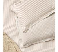 Yard Hebden A Righe Coppia Di Federe - Ultra Morbida 100% Cotone Reversibile Oxford Federa (Rosa - 50x75cm)