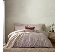 furn. Set copripiumino in cotone 100% a righe melange Yard Hebden - Barbabietola - Singolo