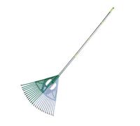 Yard Leaf Rake - Wide Long Handle Leaf Grabber | Heavy Duty Rake, Lawn Ŕake For Yard Grass Gardening Shrub Debris Pine Needle Landscape Outdoor Camping Chamomile Thatching Turf Acreage Autumn