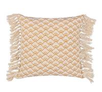 Yard Saku Blossom Fringed Feather Filled Cushion