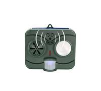 Yard Sentinel Ultrasonic Animal Control, Scaccia Animali Solare Scaccia Uccelli E Pipistrelli, Con Sensore Di Movimento PIR E Allarme Intrusione, Per Ratti, Topi, Gatti, Cani, Cervi