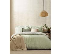 furn. Set copripiumino in cotone 100% a righe melange Yard Hebden - Foresta - Super King