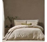 Yard Set copripiumino in cotone 100% a righe Malton, lino, matrimoniale