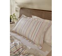 Yard Set di 2 federe in cotone a righe melange Hebden Naturale