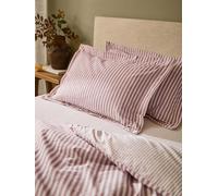 Yard Set di 2 federe in cotone a righe melange Hebden rosa