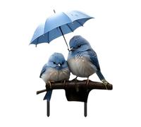 Yard Stakes Decorations - Blue Bird Acrylic 2D Flat Sign, Umbrella Art Ornament, Decorative Garden Spike with Ground Insert Feature | Plant Pot Accent for Flower Pathway Backyard Porch Spring Display