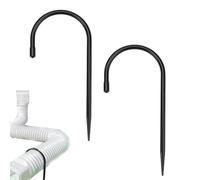 Yard Stakes Heavy Duty | 2 Pieces U Shaped Ground Downspout Fixing Pins | O