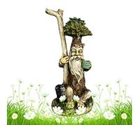 Yard Statue Fairy Anti-Tip Weather-Resistant - Ornament Tree Face Sculpture