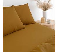 Yard The Linen Lenzuolo con Angoli a 250 Fili, Colore: Zenzero