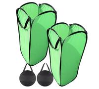 Yard Waste Bag Holder - 2 Piece Reusable Oxford Foldable Leaf Collecting