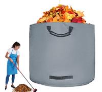 Yard Waste Bags, Reinforced Handles, 22.05 x 18.11 Inches Leaves Storage Pouch for Outdoor Cleanup, Large Weatherproof Heavy-Duty Garden Sack, Reusable Farming Greenhouse Composting