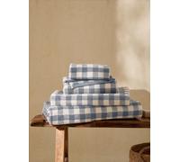 Yard Yard Barton Motivo a scacchi Asciugamano blu