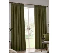 Yard Yard Heavy Chenille Blackout Piega a matita Tenda verde
