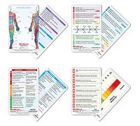 YardCard Set di badge per paramedici o studenti di medicina, regalo per studenti e infermiere: ABCDE, esame spinale, socrate, nervi cranici