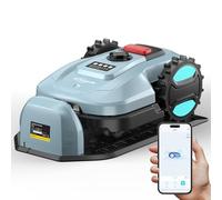 YARDCARE E400 Robot Tagliaerba, Controllo Tramite App, Fino a 400 m², Ricarica Automatica, Sensore Pioggia, Meno di 60 dB, Larghezza di Taglio 18 cm, Altezza Regolabile 20-60 mm Robot Rasaerba
