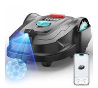 YARDCARE M800Plus Robot Tagliaerba Senza Filo Perimetrale, 800 m², Posizionamento GPS + Visione AI, Robot Tosaerba, Modalità di Taglio a U, Rilevamento di 150 Ostacoli, Ricarica Automatica, App