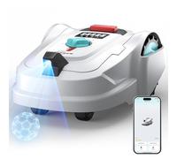 YARDCARE M800Plus Robot Tagliaerba Senza Filo Perimetrale, Posizionamento GPS + 3D Visione, Robot Tosaerba, Modalità di Taglio a U,800 m²,Ricarica Automatica, App, Rilevamento di 150 Ostacoli