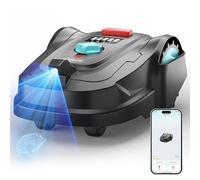 YARDCARE M800Plus Robot Tagliaerba Senza Filo Perimetrale, Posizionamento GPS + 3D Visione, Robot Tosaerba, Modalità di Taglio a U,800 m²,Ricarica Automatica, App, Rilevamento di 150 Ostacoli