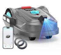 YARDCARE M800Plus Robot Tagliaerba Senza Filo Perimetrale, Posizionamento GPS + 3D Visione, Robot Tosaerba, Modalità di Taglio a U,800 m²,Ricarica Automatica, App, Rilevamento di 150 Ostacoli