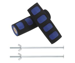 Yardenfun 1 paio di accessori per stampelle: copri-stampelle ascellari con inserti in legno di spugna - Cuscini ergonomici per ascelle, parti di ricambio per l'ammortizzazione