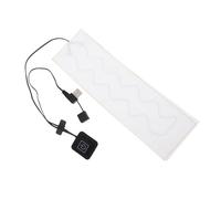 Yardenfun 1 Pc Foglio Di Febbre Termoforo Per Sciarpa Fazzoletto Riscaldato Termofori Elettrici Scaldacollo Scialle Termico Usb Cuscino Per Il Collo Riscaldante Usb Fibra Di Carbonio Bianca