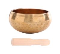 Yardenfun 1 set Ciotola Cantante Tibetana Rame per Meditazione e Yoga con Bacchetta da per Relax e Musicale