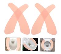 Yardenfun 10 Paia Coprisedile Wc Morbido Autoadesivo in Lint Imbottitura e Antiscivolo Tagliabile per Diverse Lavabile e Riutilizzabile Rosa Peluche