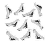 Yardenfun 10 pezzi Clip per Ripiani Congelatore in Inossidabile da Ganci Supporto Mensola Frigorifero Design Dovetail Facile Installazione Accessori Resistenti per Ripiano Porta Frigorifero