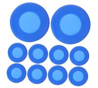 Yardenfun 10 Pezzi Coperture per Stetoscopio in Silicone Blu 10 Pezzi, Protezione Diaframma Morbida per Strumenti Medici, Accessori per Operatori Sanitari e Personale di Emergenza,