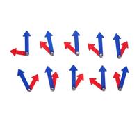 Yardenfun 10 Set Orologi Didattici con Rotabili per Insegnare AI Leggere Resistente attività per Sviluppare Competenze Matematiche e Comprensione del